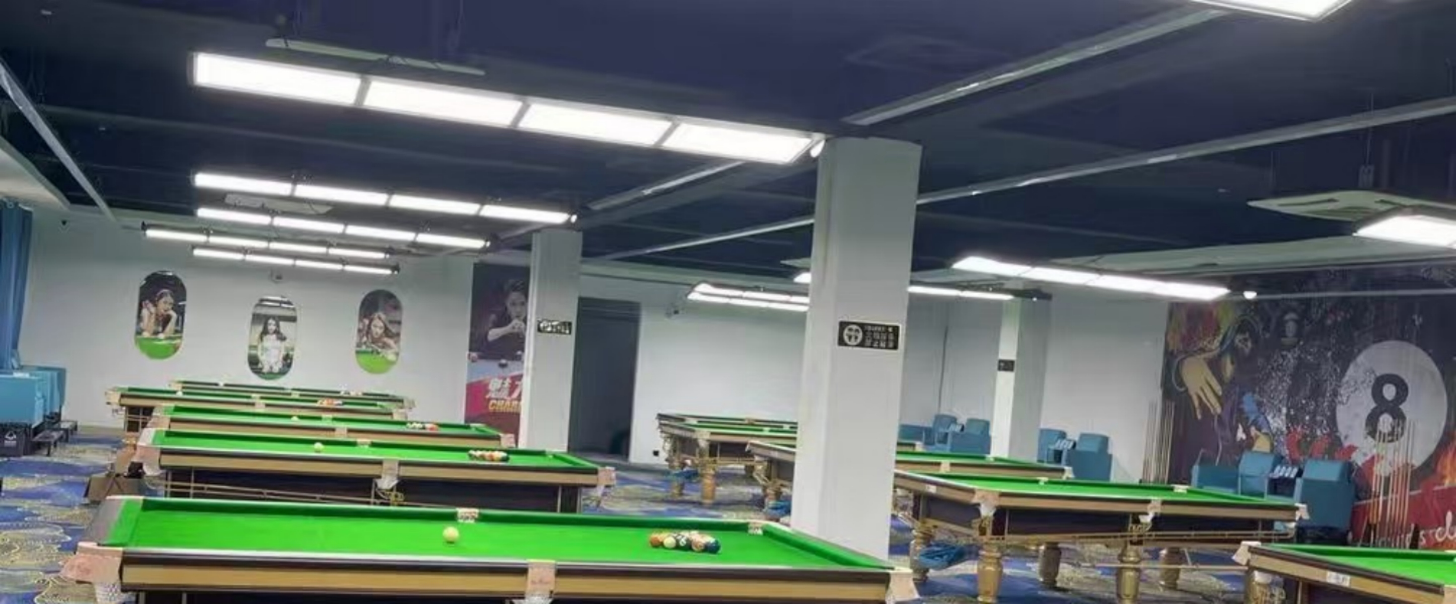 南宁西乡塘区、贵港港北区、平南县、来宾市：340一800平不等五个台球俱乐部转让